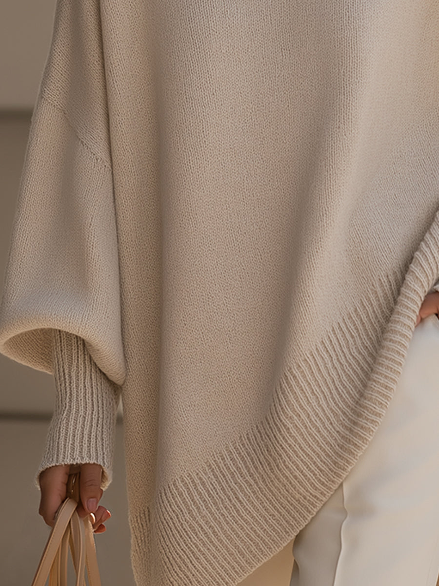 Kaivara | Oversized wollen trui voor dames – Comfortabele gebreide pullover, chique wintertop