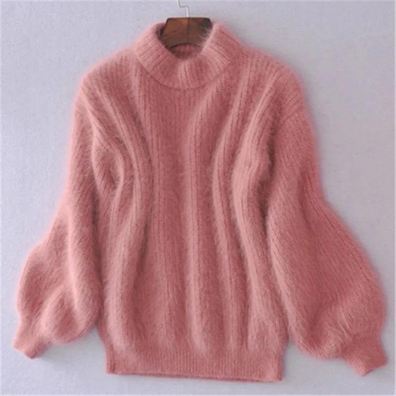 Minka | Fluffy pluche coltrui voor dames - knus, warm en stijlvol herfst- en winterbreigoed