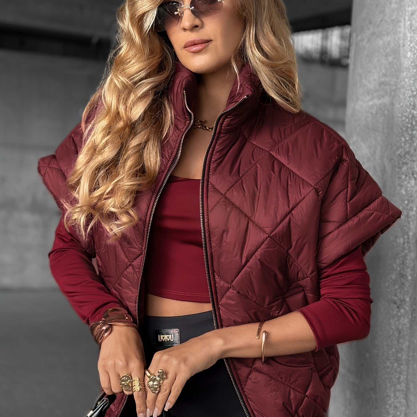 Zylara | Dames mouwloos gewatteerd jack – Lichtgewicht getailleerd vest met zakken