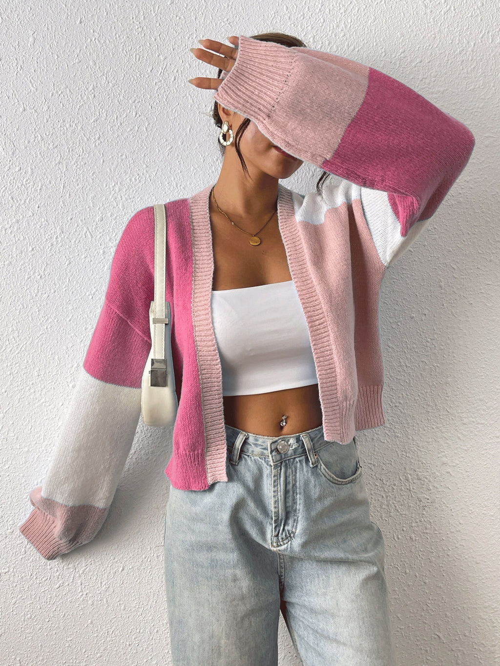 Dreya | Gebreid damesvest met kleurblokken - Trendy, gezellig & veelzijdig voor elke gelegenheid