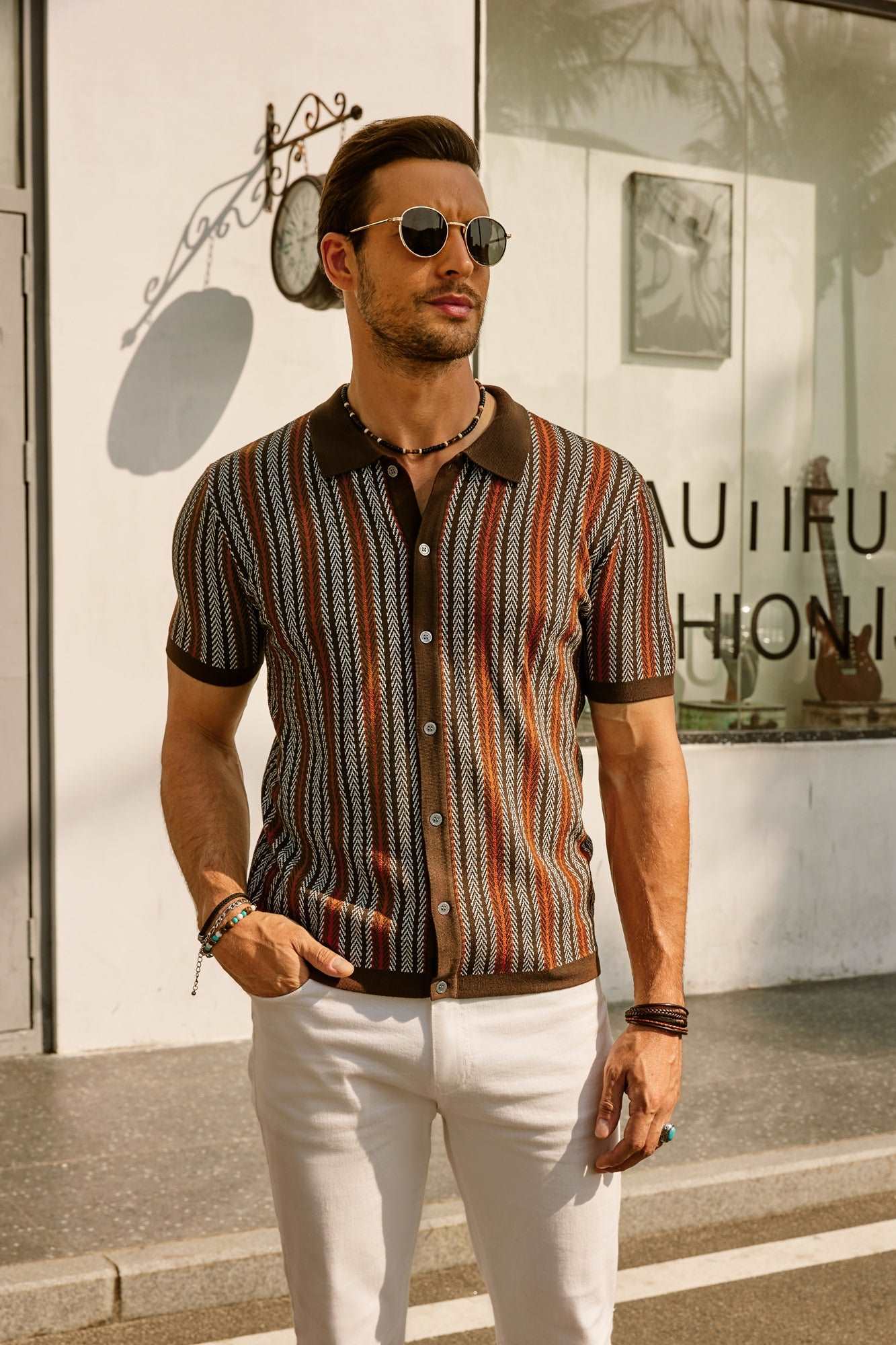 Harris | Retro gestreept vintage overhemd