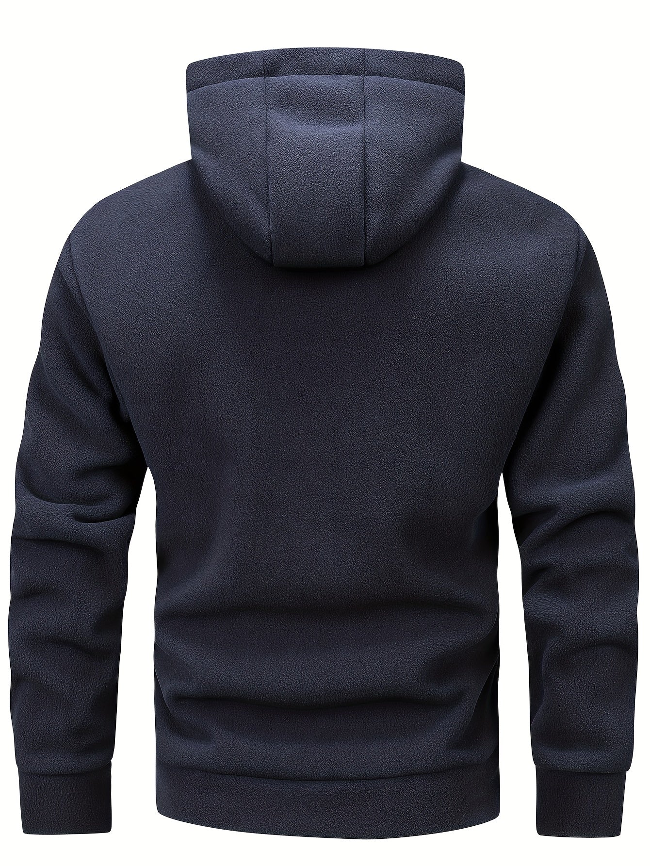 Miguel | Heren fleecejas met capuchon - Warme casual hoodie met kangoeroezak