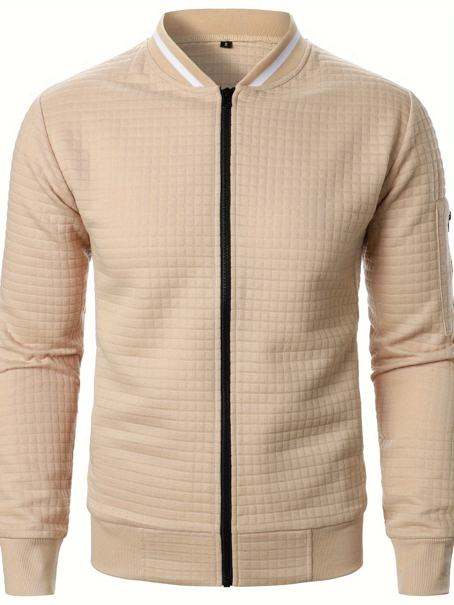 Chronix | Herenrits met staande kraag Casual gebreide polyester bovenkleding