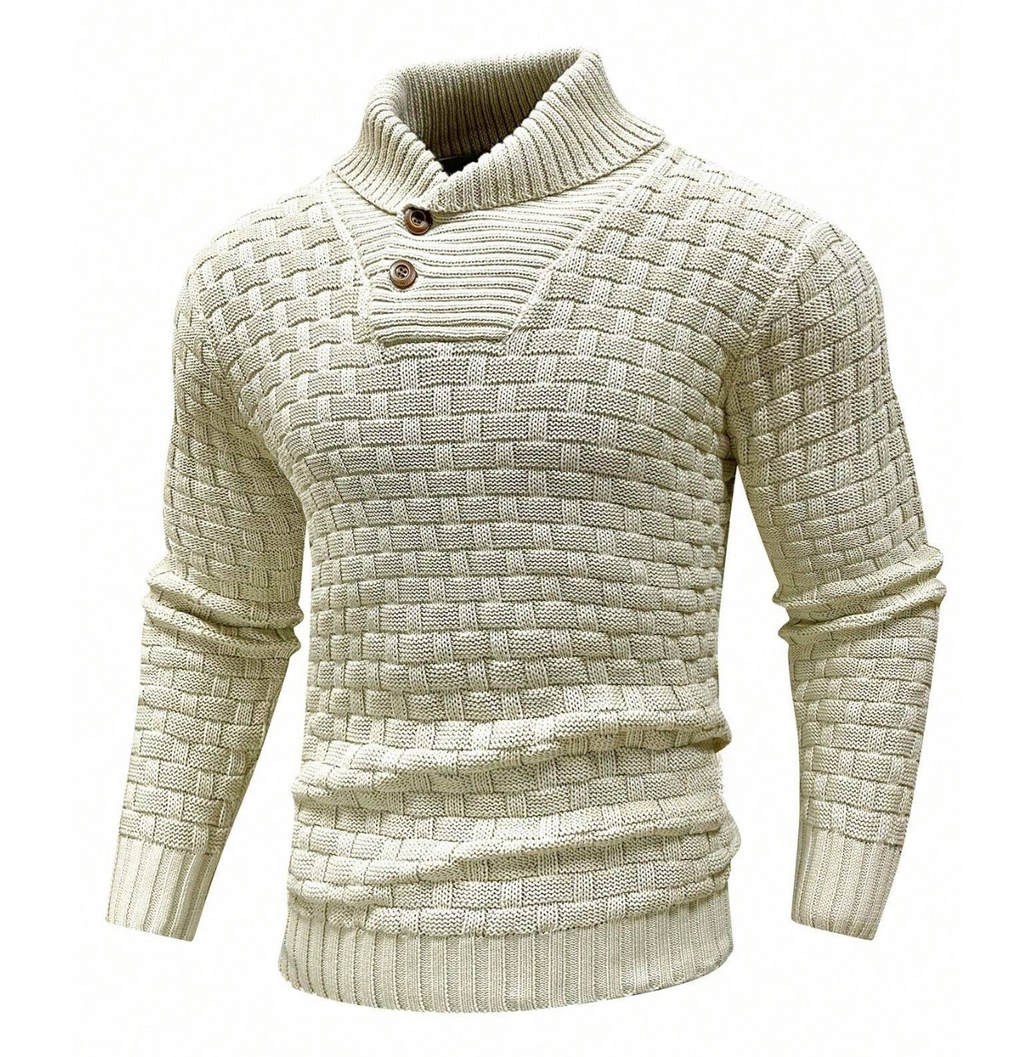 Draven | Klassieke heren trui met sjaalkraag - Knus, Warm, Stijlvol - Ideaal voor Herfst en Winter