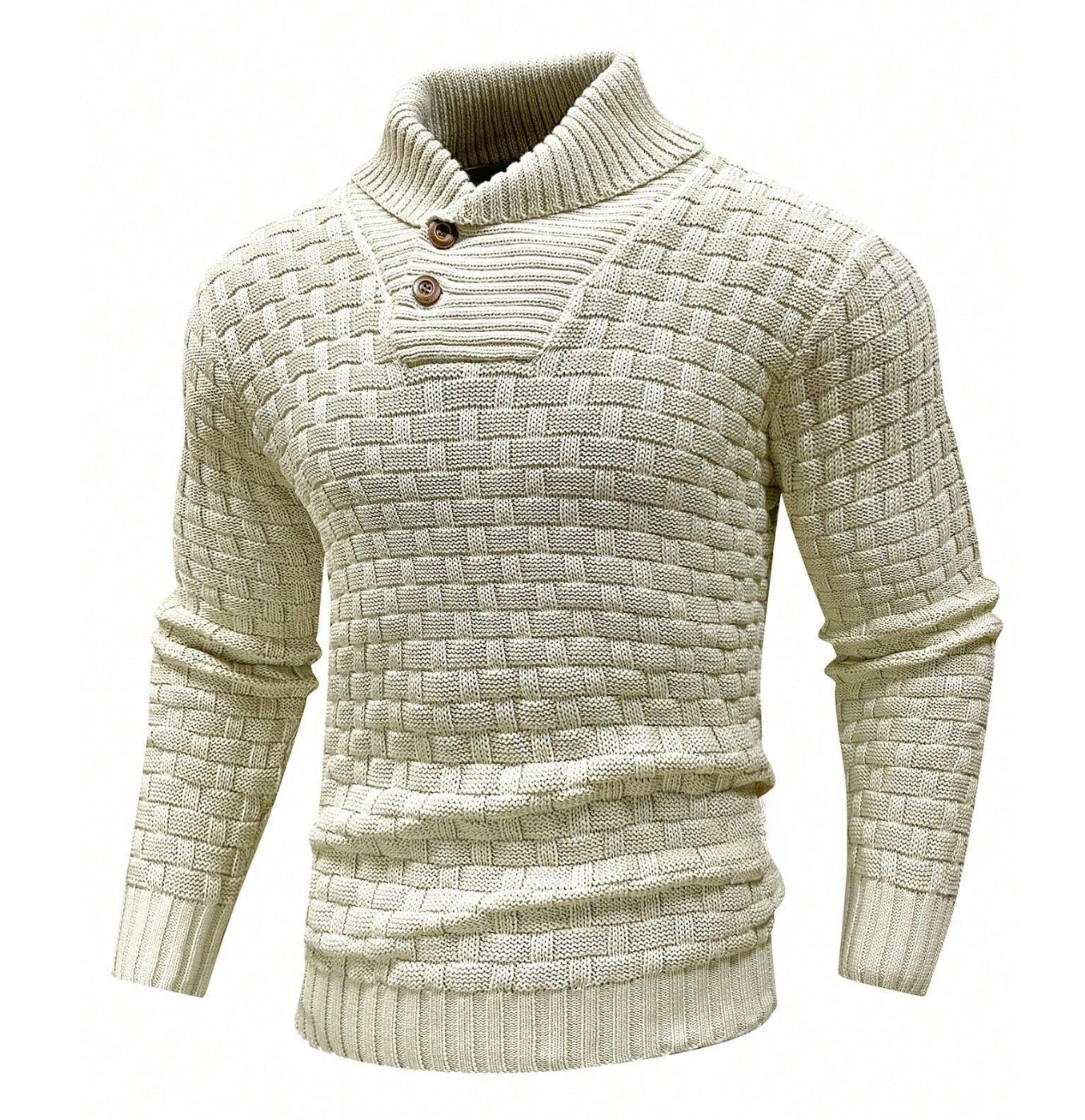 Draven | Klassieke heren trui met sjaalkraag - Knus, Warm, Stijlvol - Ideaal voor Herfst en Winter
