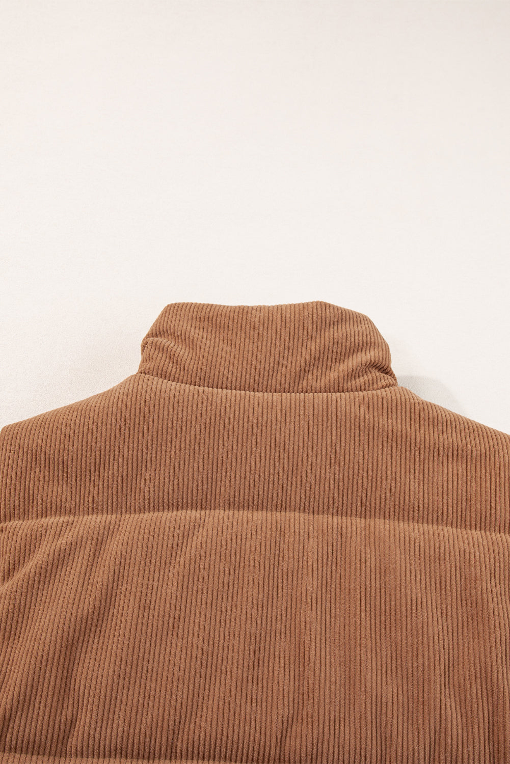 Dagny | Corduroy Puffer Vest met Ritssluiting Staande Kraag Casual Jack voor Dames