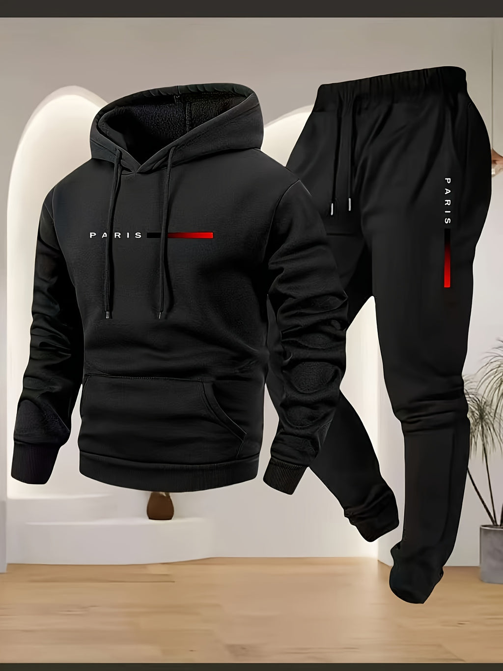 Brice | Heren 2-delige hoodie & joggingbroek set – Casual sportkleding, joggingoutfit van stretchstof