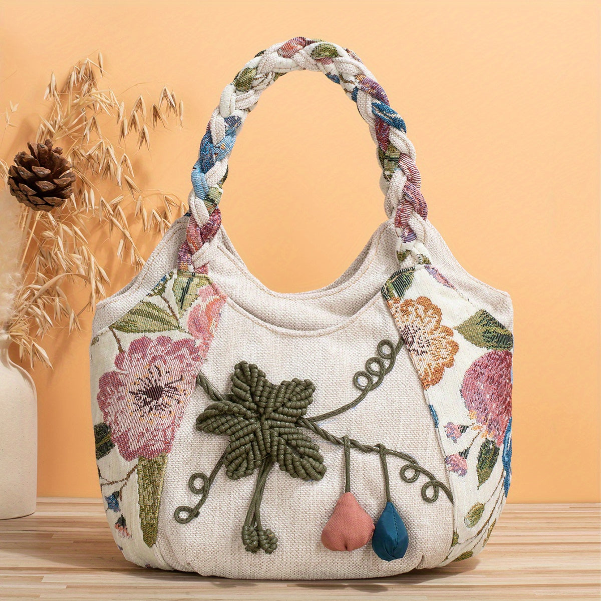 BohoBloom | Handgemaakte Boheemse Bloemen Draagtas