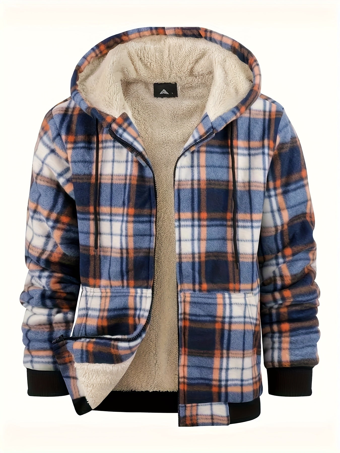 Luthar | Heren fleece hoodiejack voor zware omstandigheden – Warme winterjas met verstelbare capuchon