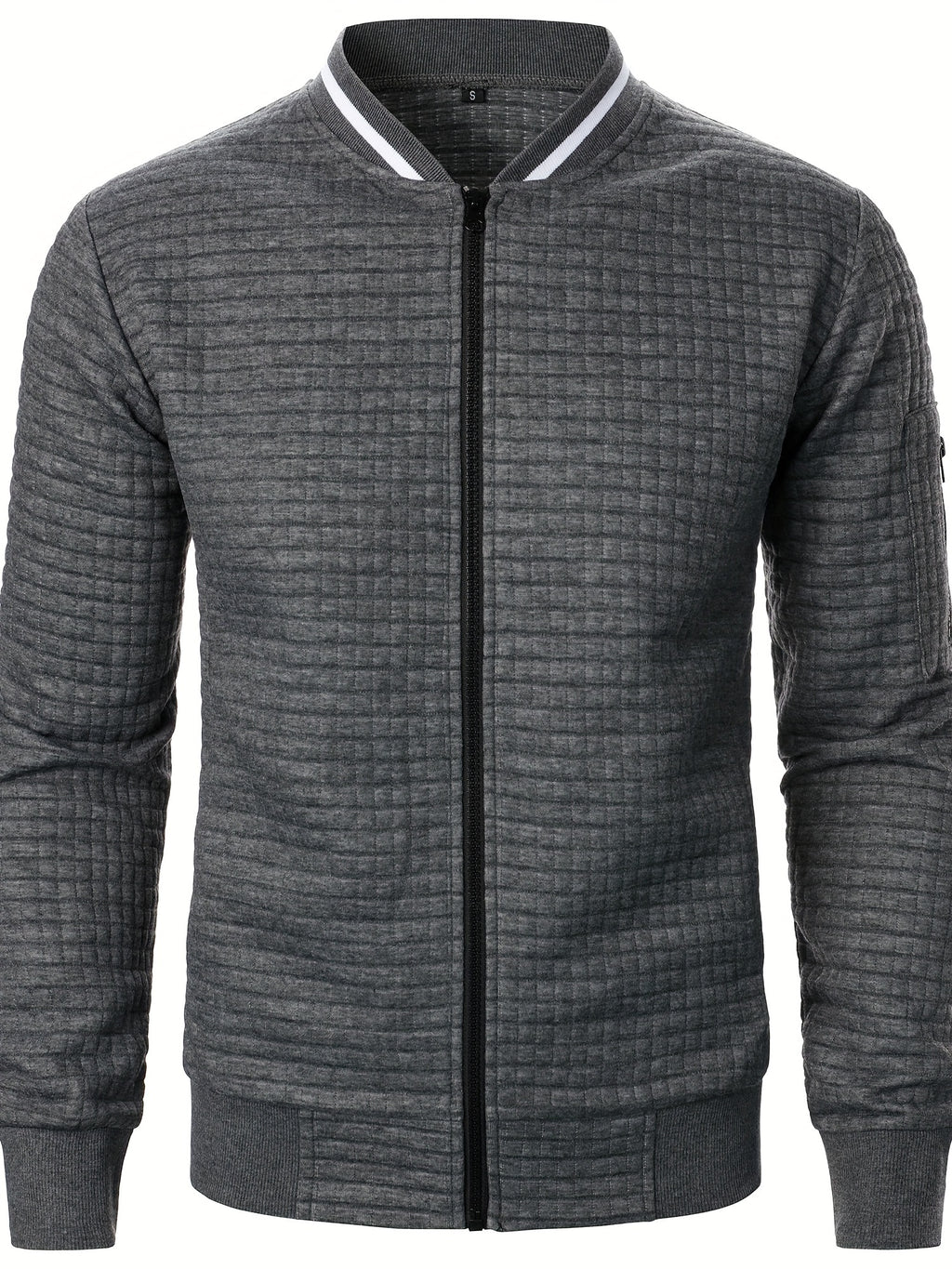 Chronix | Herenrits met staande kraag Casual gebreide polyester bovenkleding