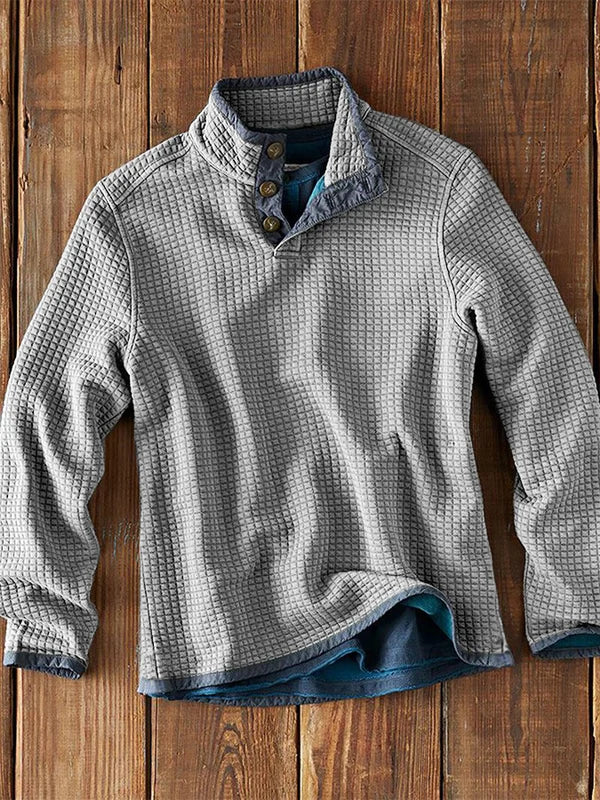 Tibor | Chemise à manches longues et col montant pour homme - Haut décontracté et élégant