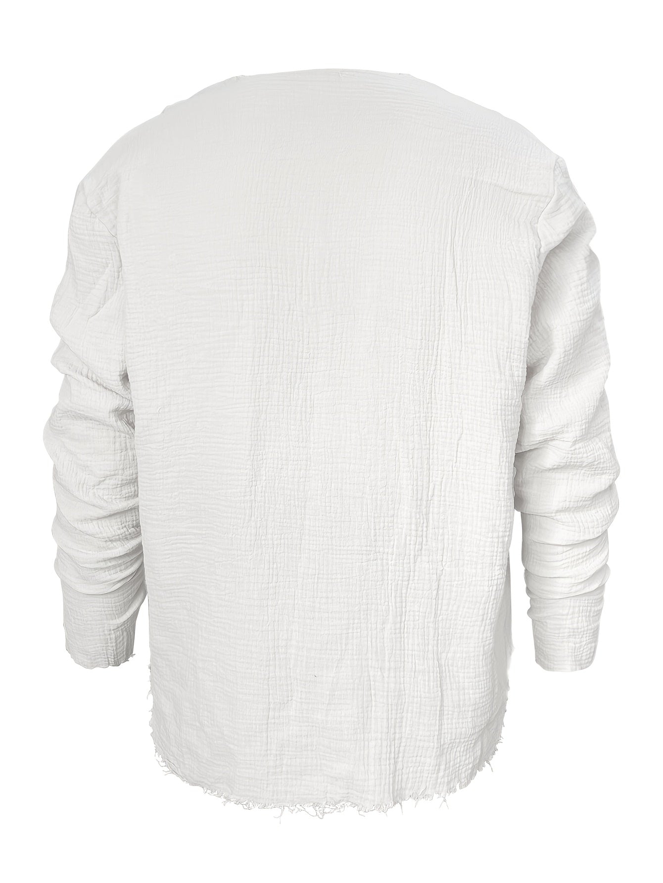 Silo | Heren-T-shirt met korte mouwen en V-hals – Casual zomers strandtop met verweerde look