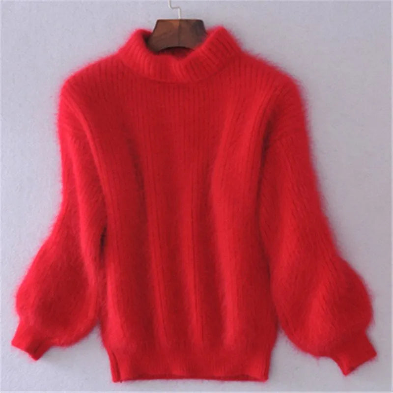 Minka | Fluffy pluche coltrui voor dames - knus, warm en stijlvol herfst- en winterbreigoed
