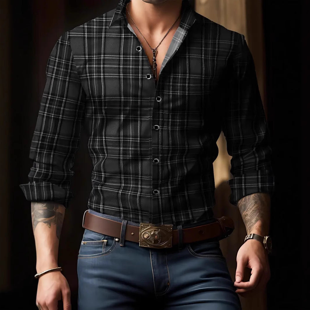 Idris | Chemise à carreaux personnalisée pour homme – Coupe parfaite, élégante et résistante
