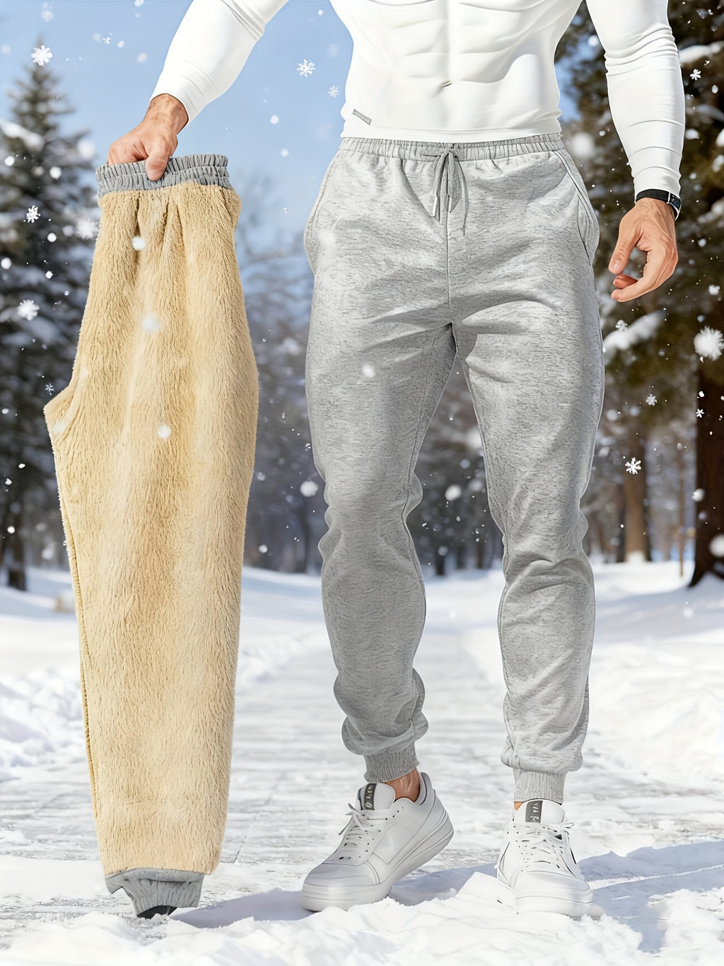 Caeric | Zware wintersnowpants voor heren – dikke, geïsoleerde ski- en snowboardbroek met interne thermo