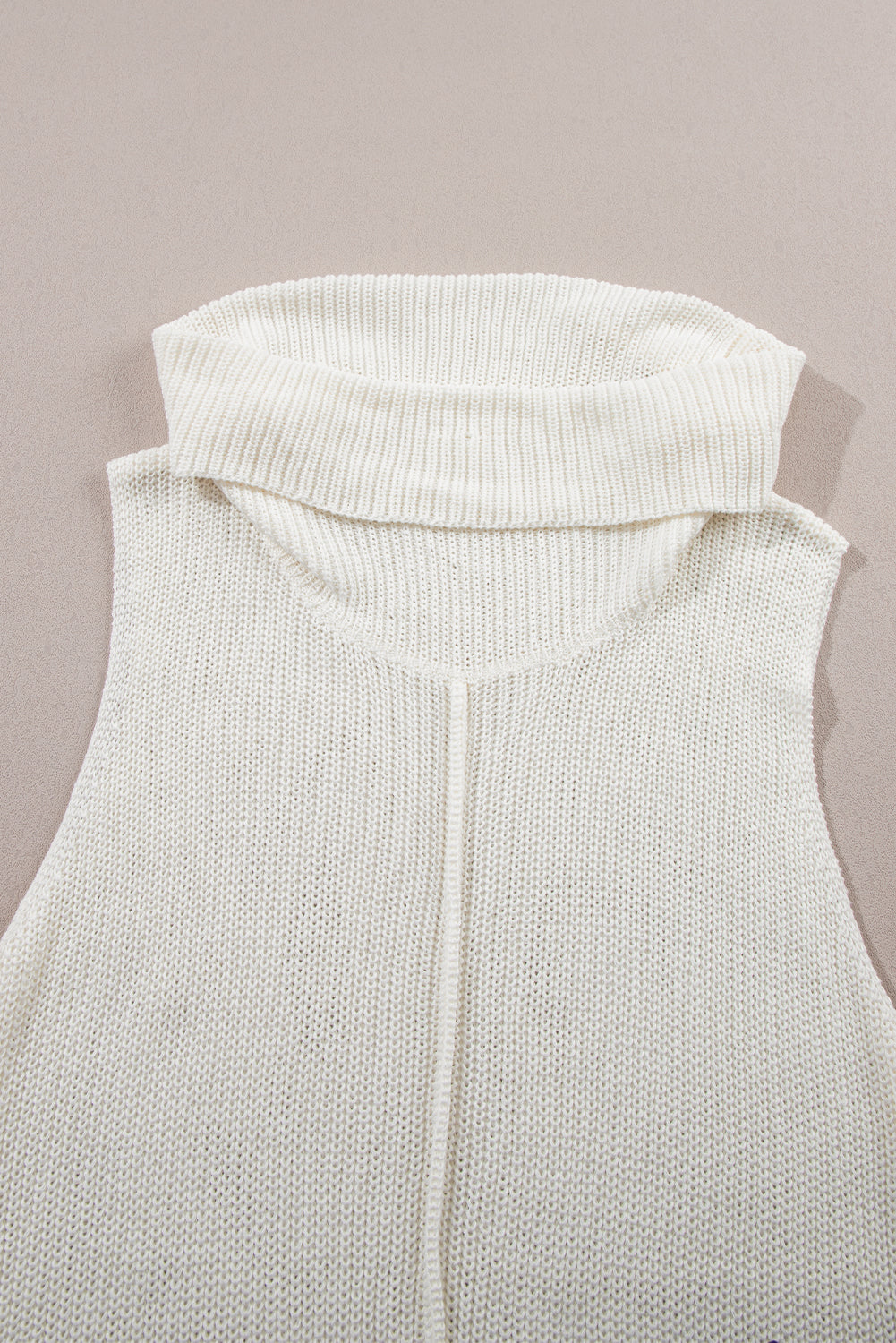 Eviana | Dames mouwloze gebreide pullover vest – ronde hals, middennaad, zeer comfortabel topje