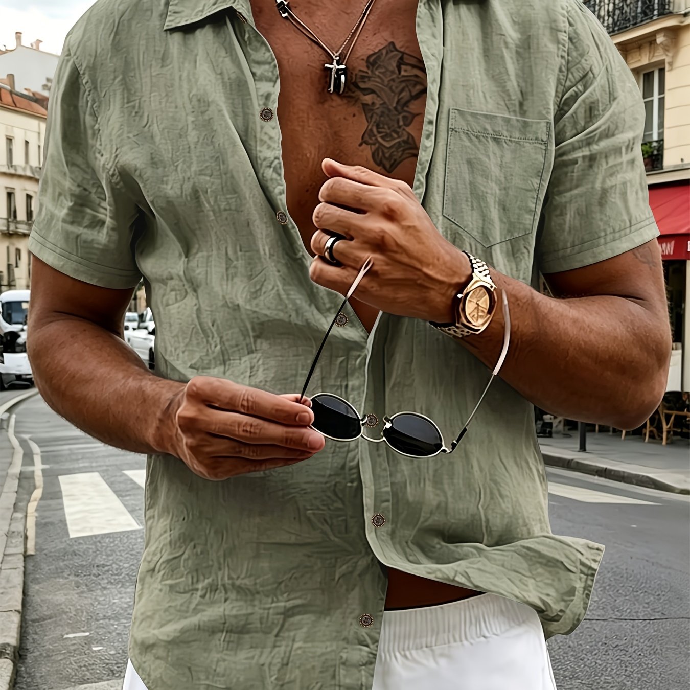 Torren | Heren zomerlinnen shirt – luchtig, lichtgewicht en ademend casual overhemd