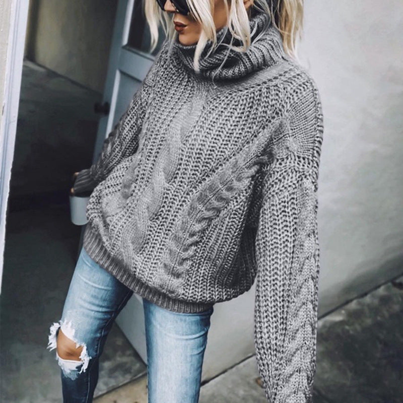 Rowella | Pull à col roulé élégant de couleur unie