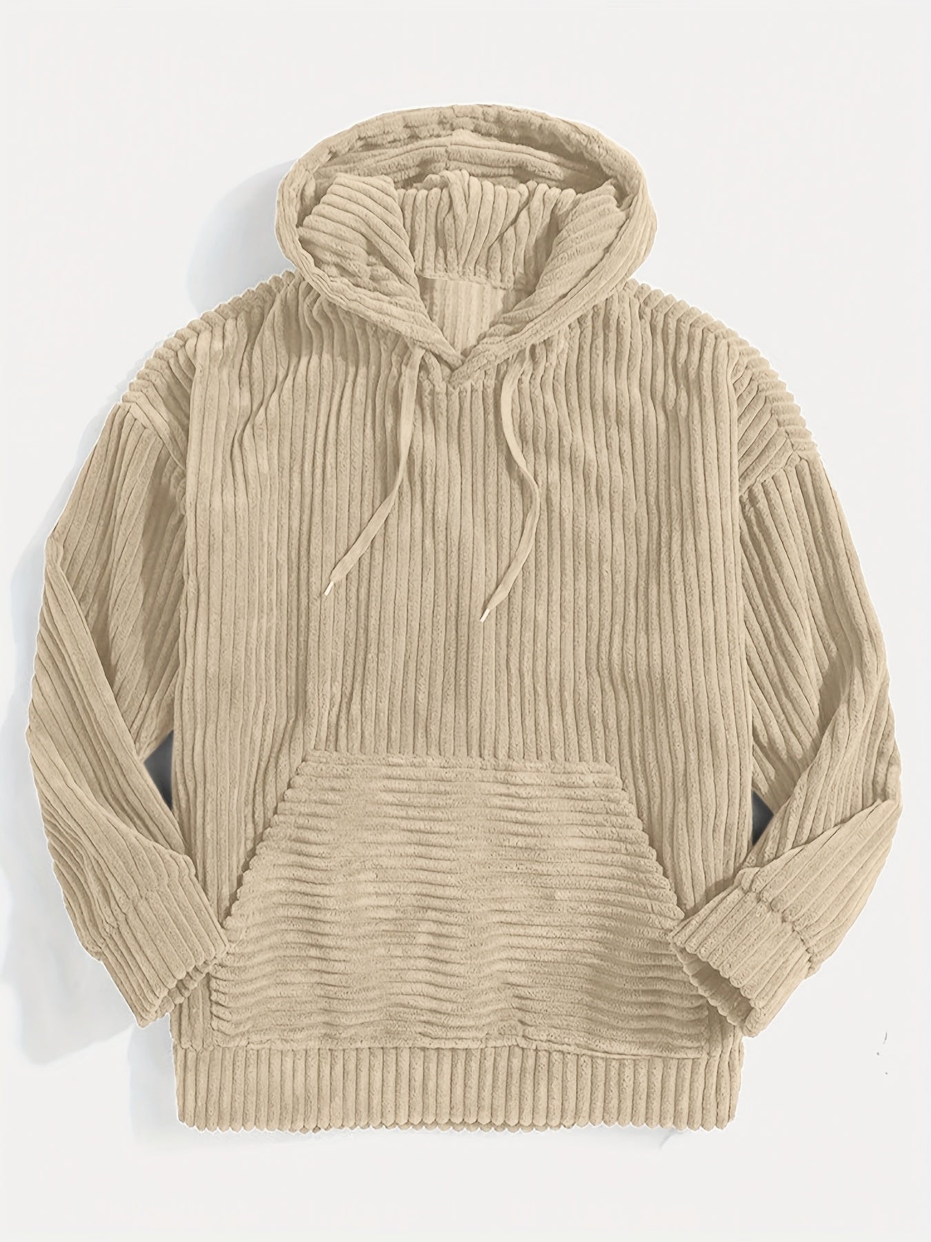 Berthar | Heren corduroy sweater met capuchon – Casual trui met lange mouwen voor herfst en winter