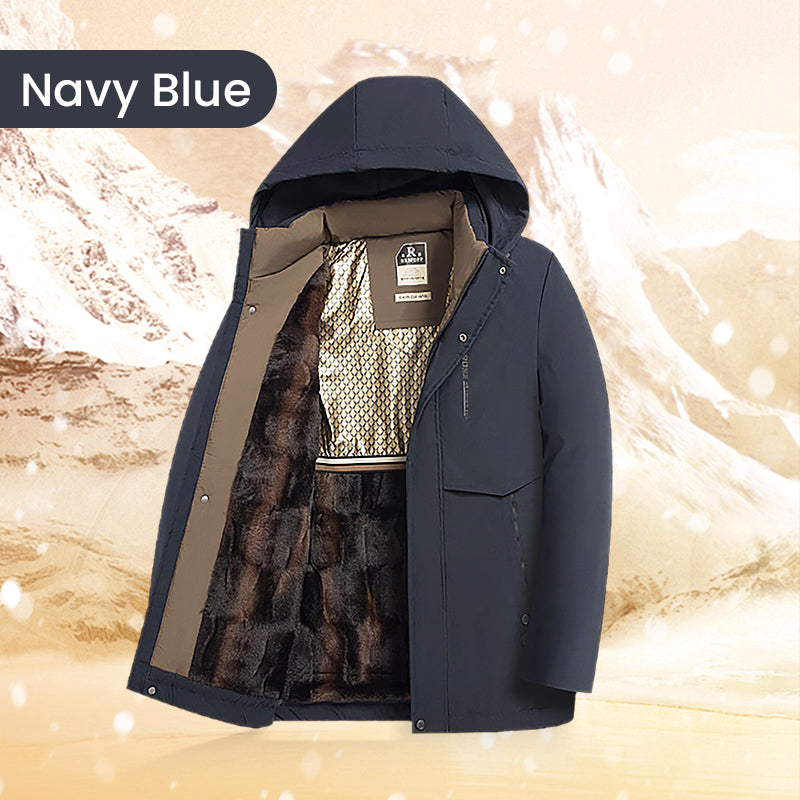 Odran | Parka thermique d'hiver pour homme – avec capuche, isolée et chaude