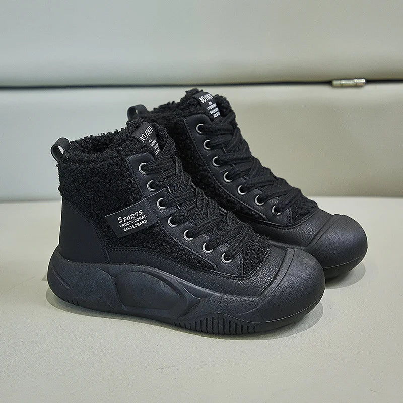 FurStep | Orthopedische schoenen voor dames – dikke zool, gevoerd met fleece, warm en comfortabel