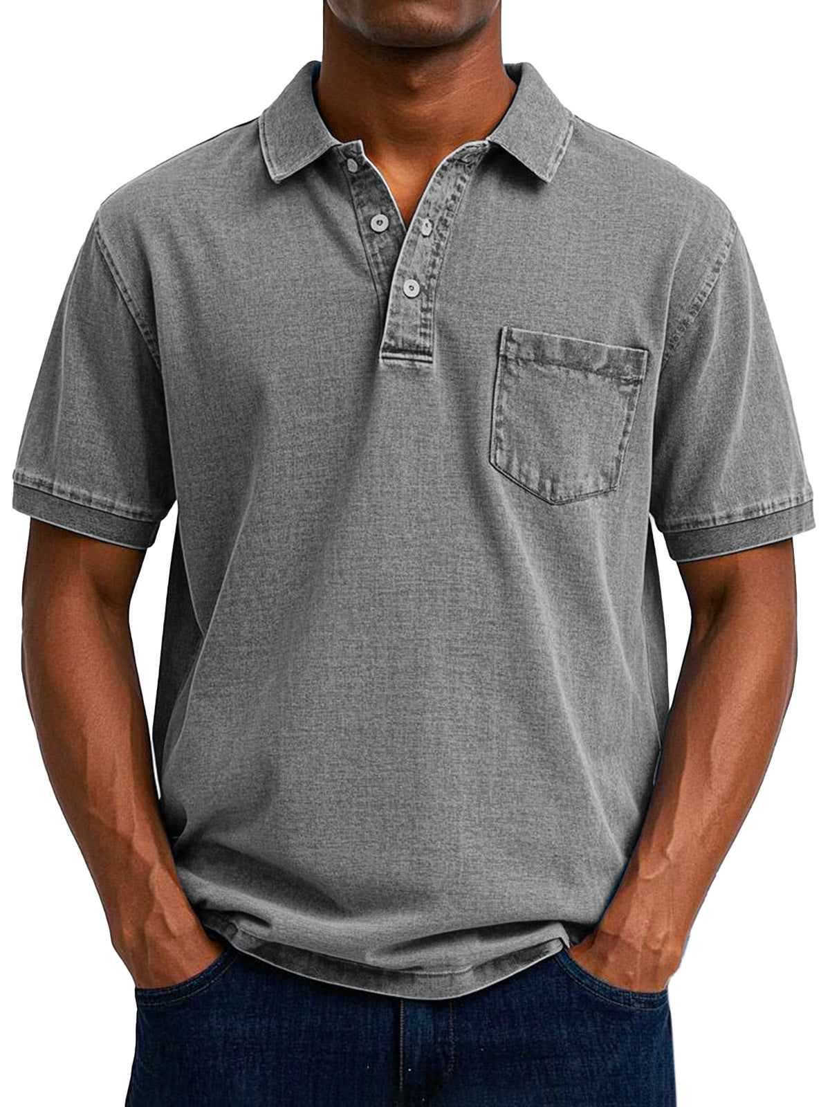 Veikko | Polo décontracté vintage pour homme - Coupe classique, mélange de coton doux