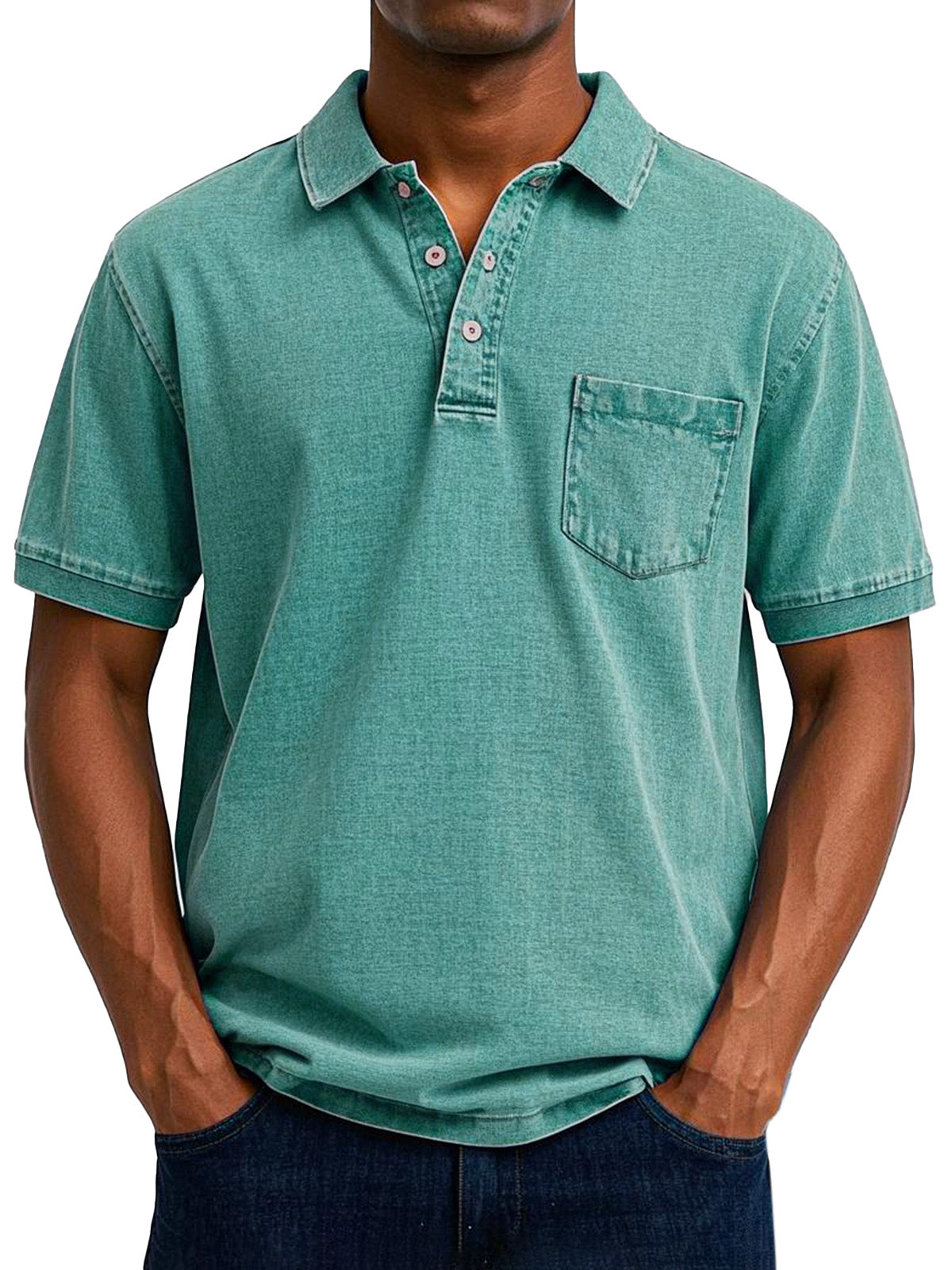 Veikko | Polo décontracté vintage pour homme - Coupe classique, mélange de coton doux