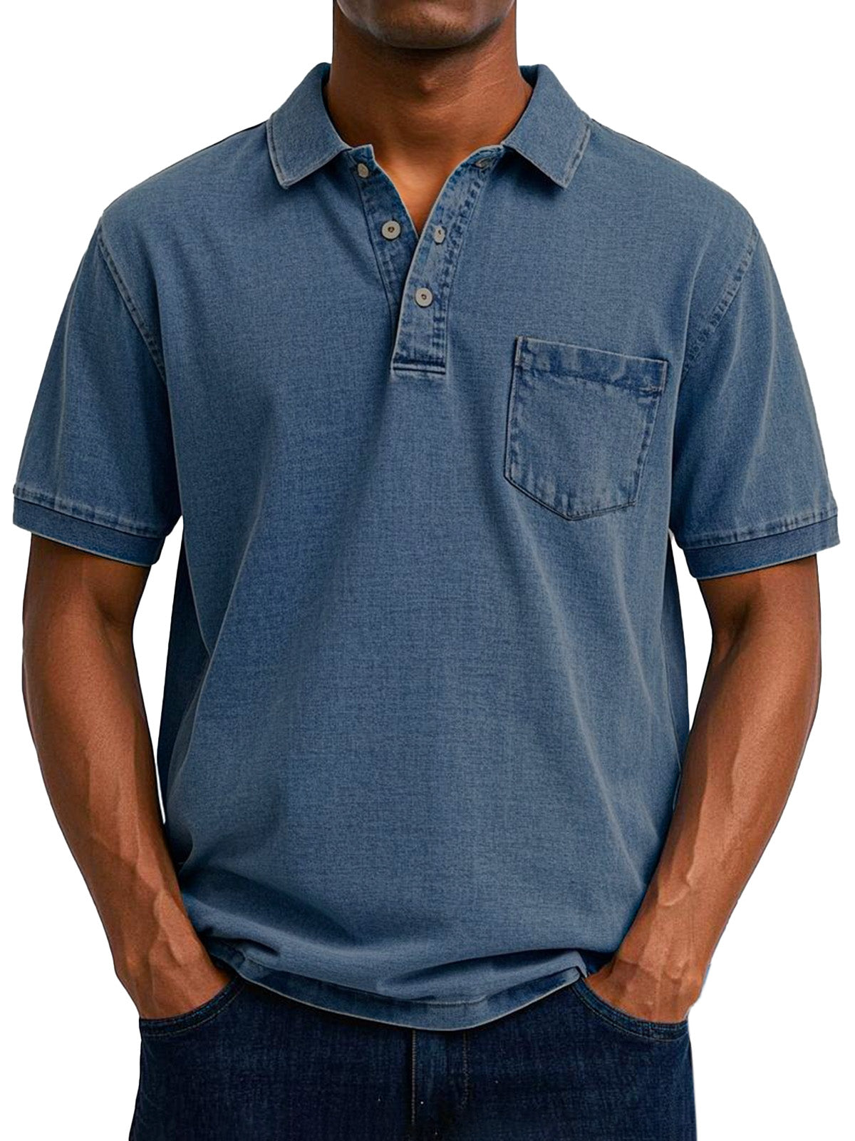 Veikko | Polo décontracté vintage pour homme - Coupe classique, mélange de coton doux