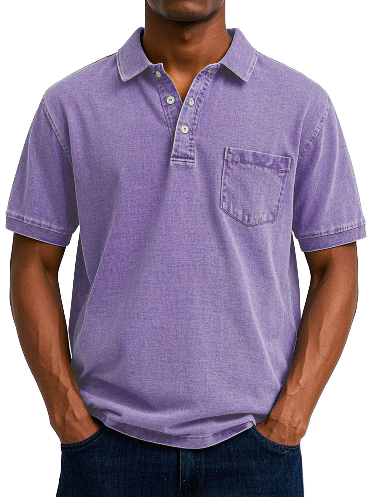 Veikko | Polo décontracté vintage pour homme - Coupe classique, mélange de coton doux
