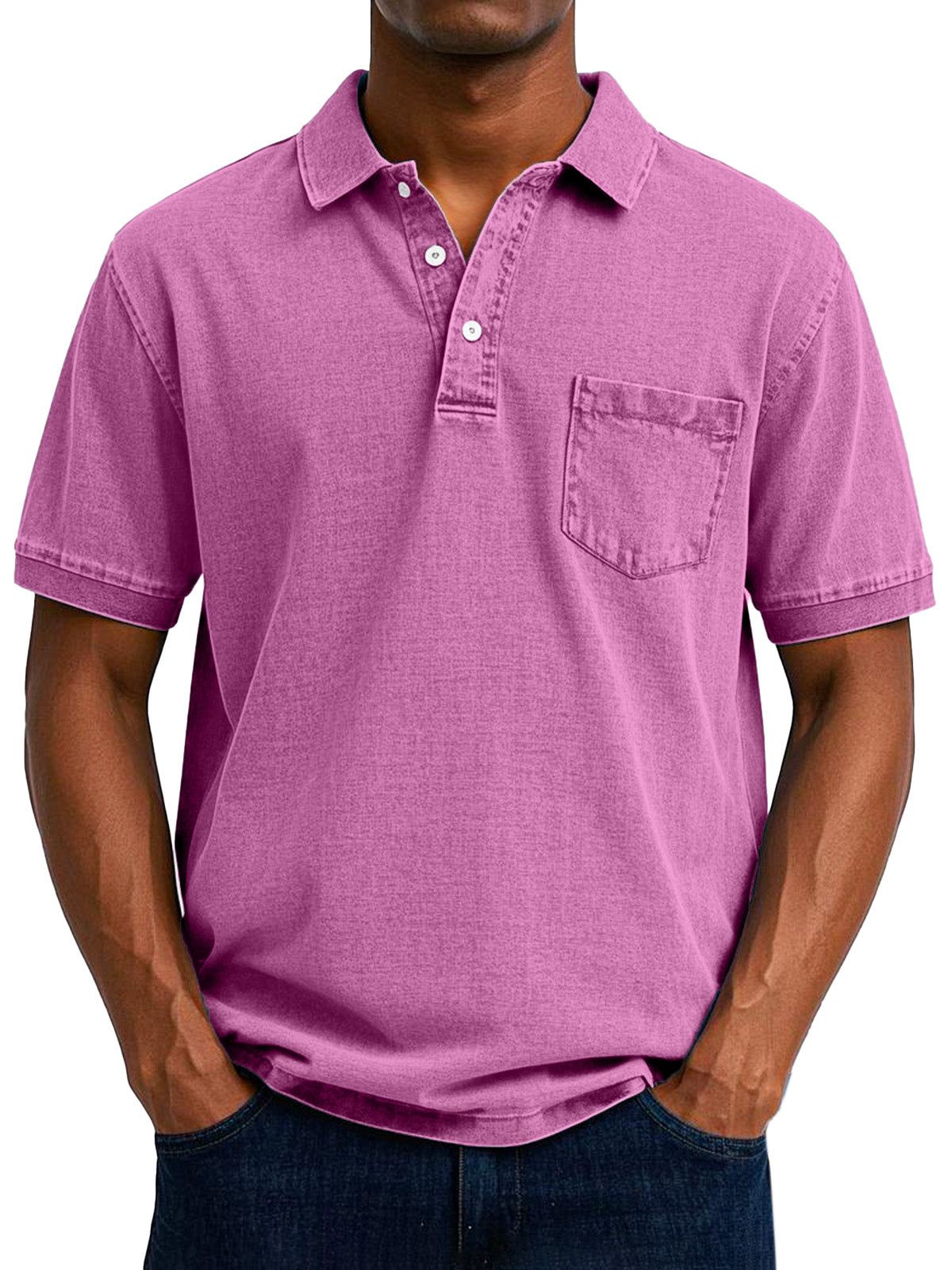 Veikko | Polo décontracté vintage pour homme - Coupe classique, mélange de coton doux