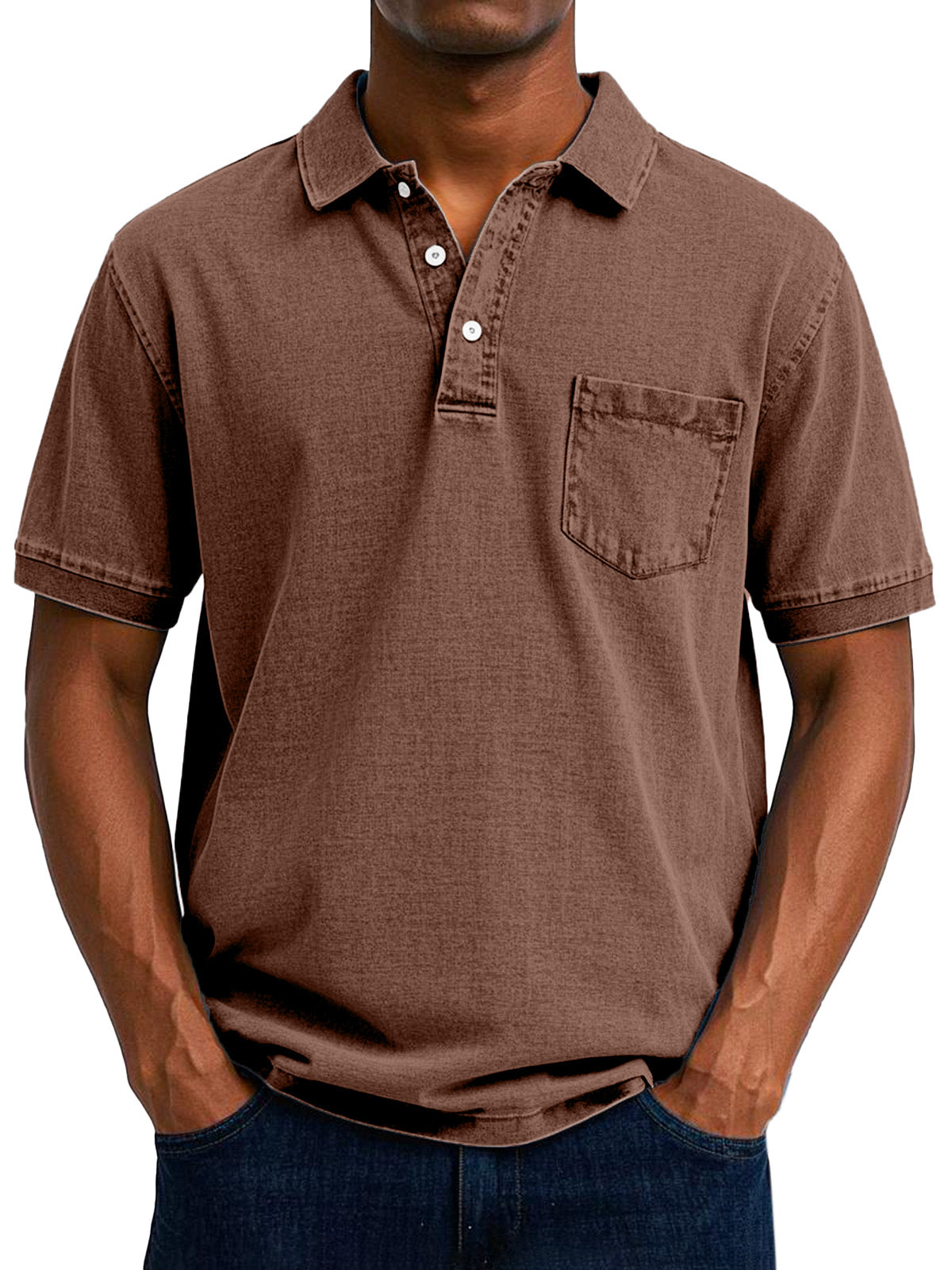 Veikko | Polo décontracté vintage pour homme - Coupe classique, mélange de coton doux