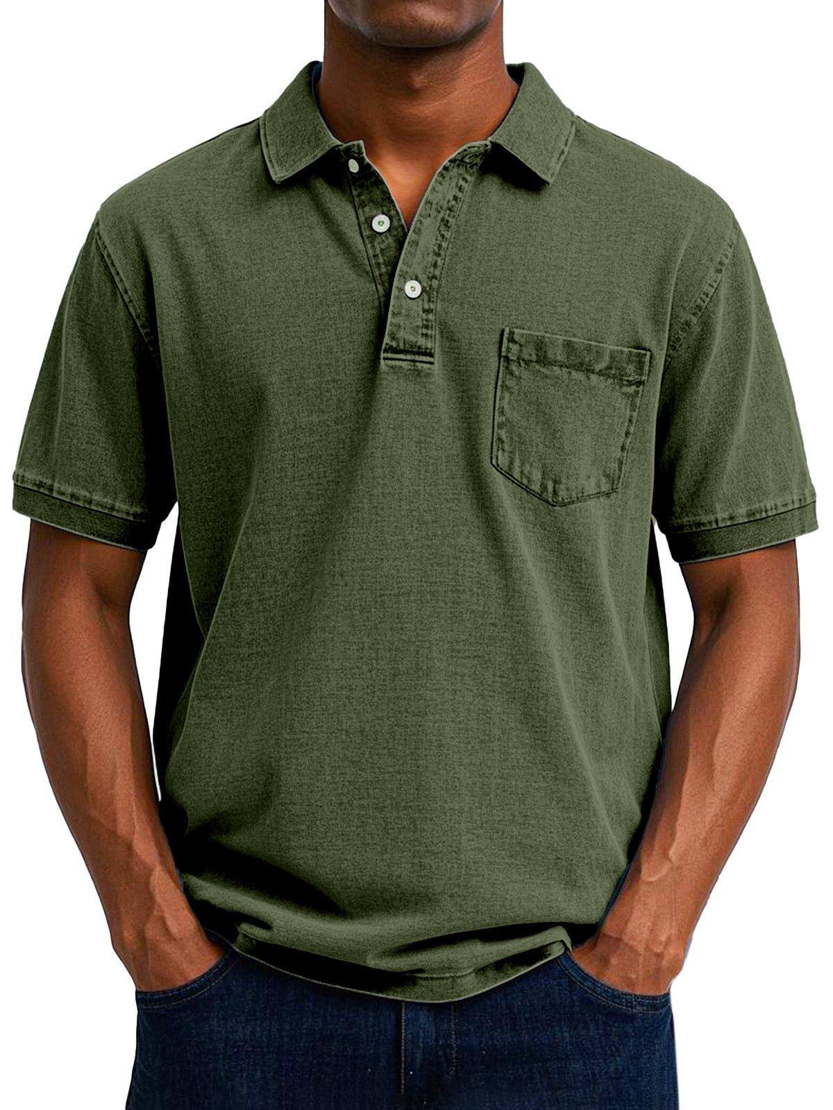 Veikko | Polo décontracté vintage pour homme - Coupe classique, mélange de coton doux