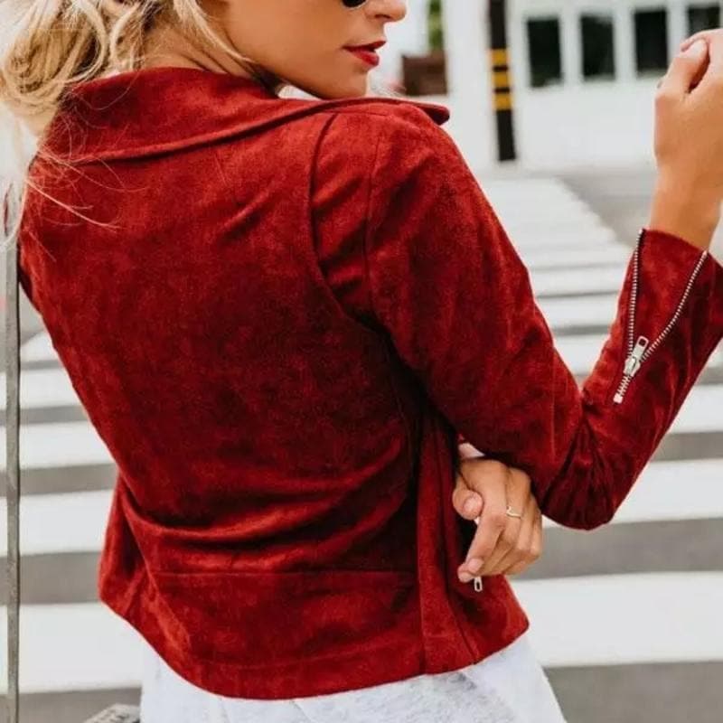 Maartje | Dames motorjack, stijlvol en elegant, met ritssluiting, warm en comfortabel, casual of chic