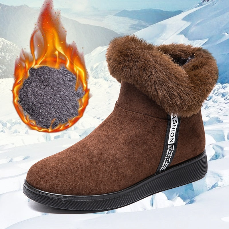 ChillStep | Damesschoenen voor de winter - Gezellige, met bont gevoerde laarzen voor koud weer, comfortabel en stijlvol