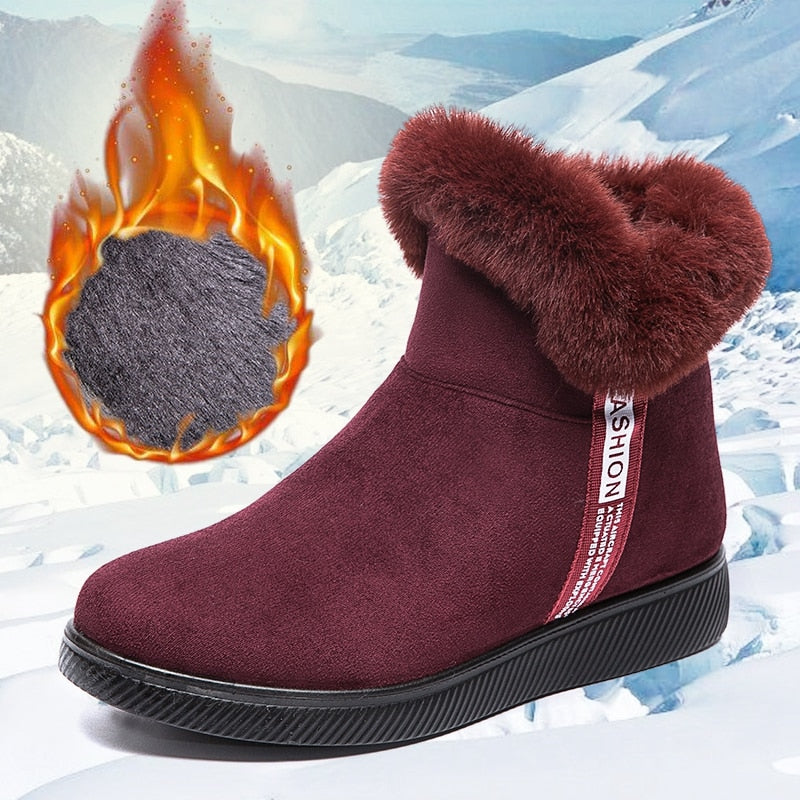 ChillStep | Damesschoenen voor de winter - Gezellige, met bont gevoerde laarzen voor koud weer, comfortabel en stijlvol