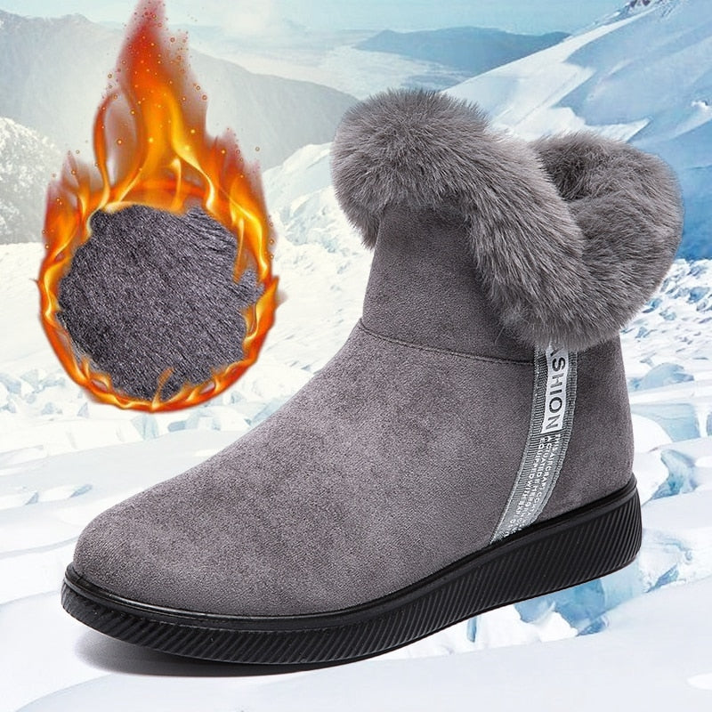 ChillStep | Damesschoenen voor de winter - Gezellige, met bont gevoerde laarzen voor koud weer, comfortabel en stijlvol