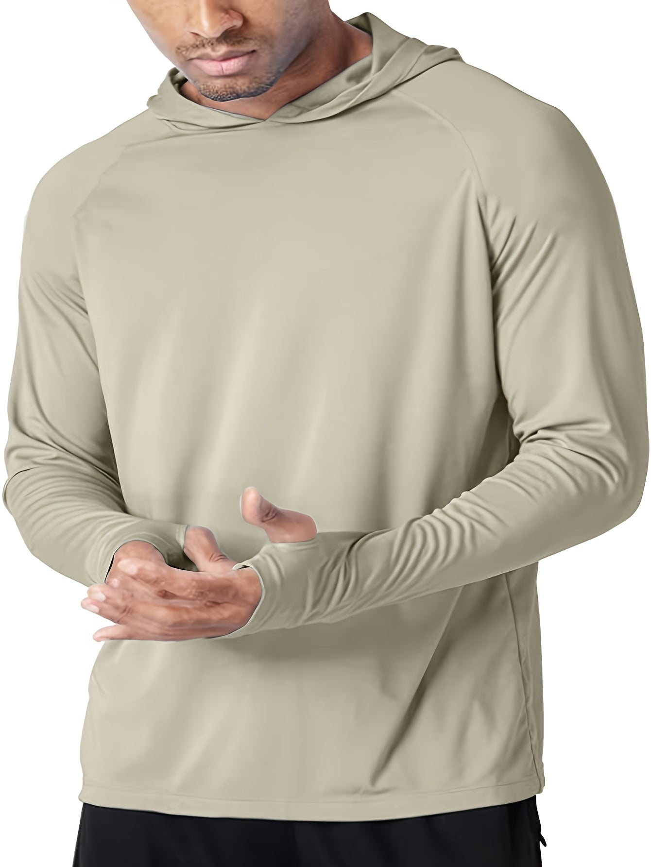 SolarShield | Heren UV-bescherming lange mouwen hoodie - Lichtgewicht UPF 50+