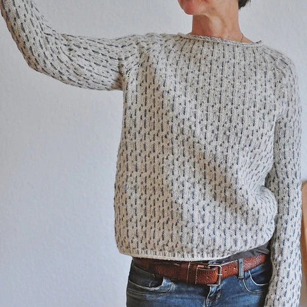 Bryndessa | Klassieke gestructureerde trui voor dames – zachte gebreide pullover, comfortabele casual top