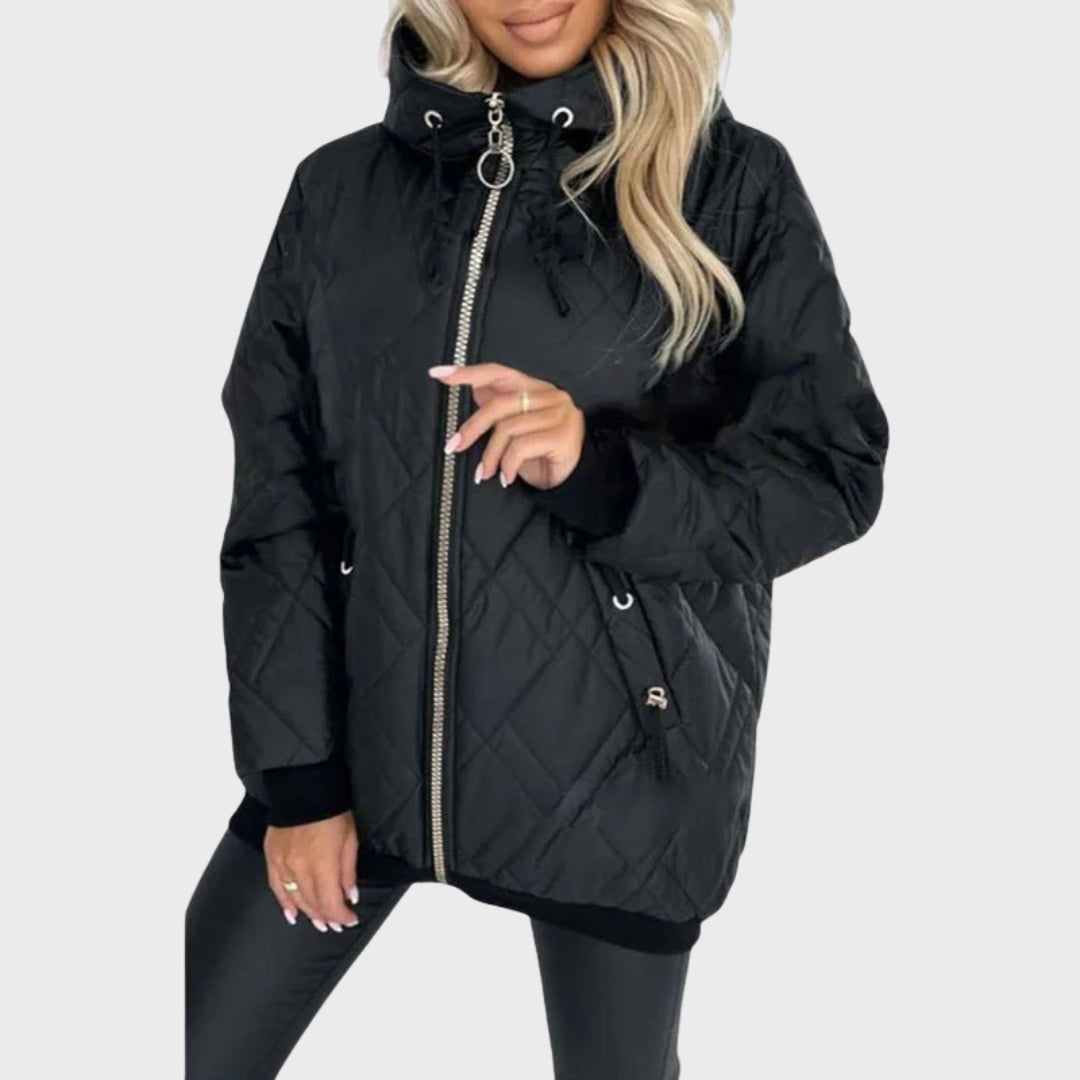 Glyra | Warme damesparka – Winterjas met capuchon, geïsoleerd en comfortabel