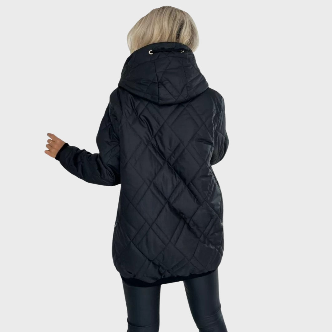 Glyra | Warme damesparka – Winterjas met capuchon, geïsoleerd en comfortabel