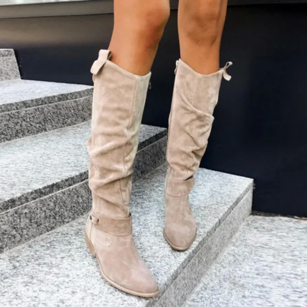 Yavara | Bottes élégantes en cuir pour femme – Design luxueux, cuir souple, confort optimal toute la journée