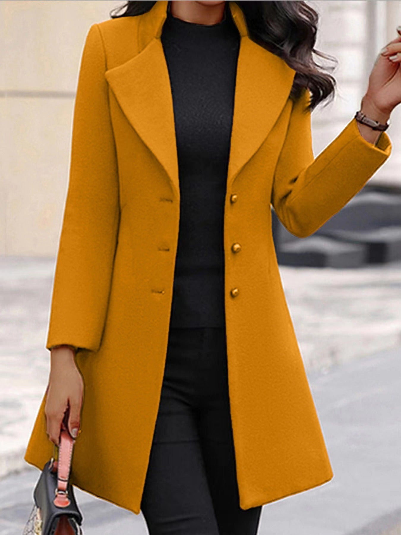 Etna | Business Casual Lange Blazer voor dames - Stijlvolle kantoorblazer met getailleerde pasvorm voor werk en formele gelegenheden