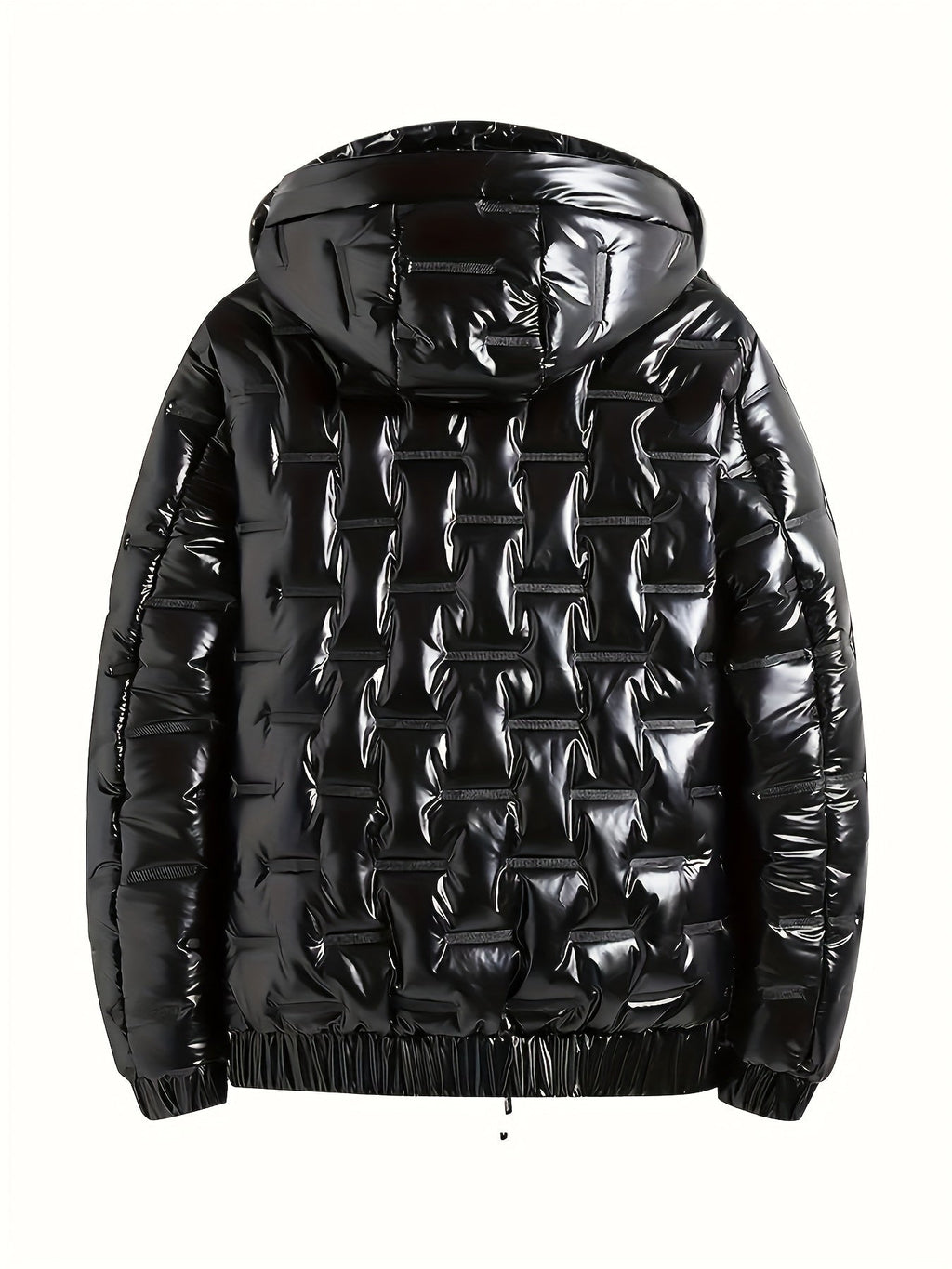 Jadon | Glanzende heren winter gewatteerde puffer jack met capuchon - warm en stijlvol