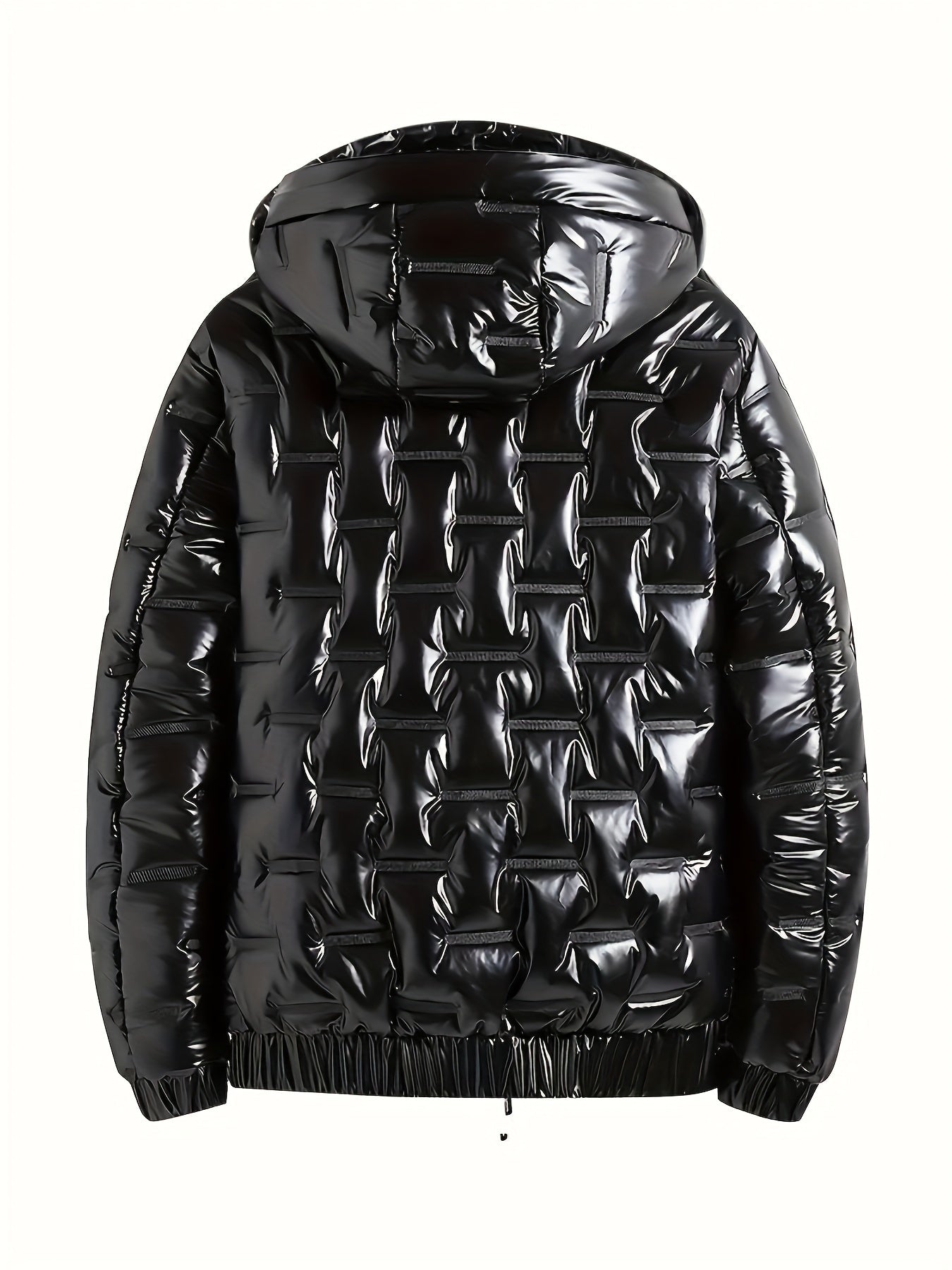 Jadon | Glanzende heren winter gewatteerde puffer jack met capuchon - warm en stijlvol