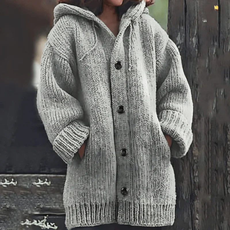Aralyn | Lang gebreid vest voor dames – Warme, zachte stof, casual winterstijl