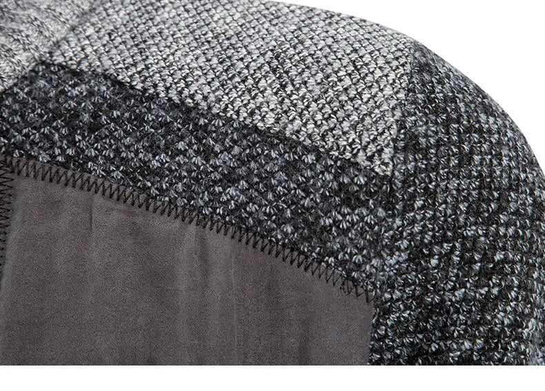 Xavier | Heren winter warme full-zip jas met kraag - Comfortabele gebreide casual bovenkleding voor koud weer