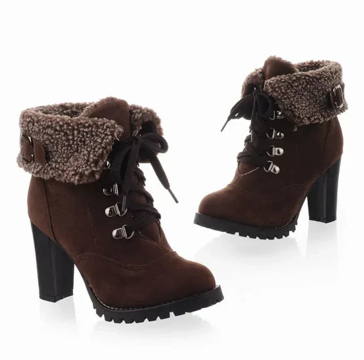 Zuleika | Dames Winterlaarzen met Hak - Stijlvol, Warm, Comfortabel, Antislip Ontwerp