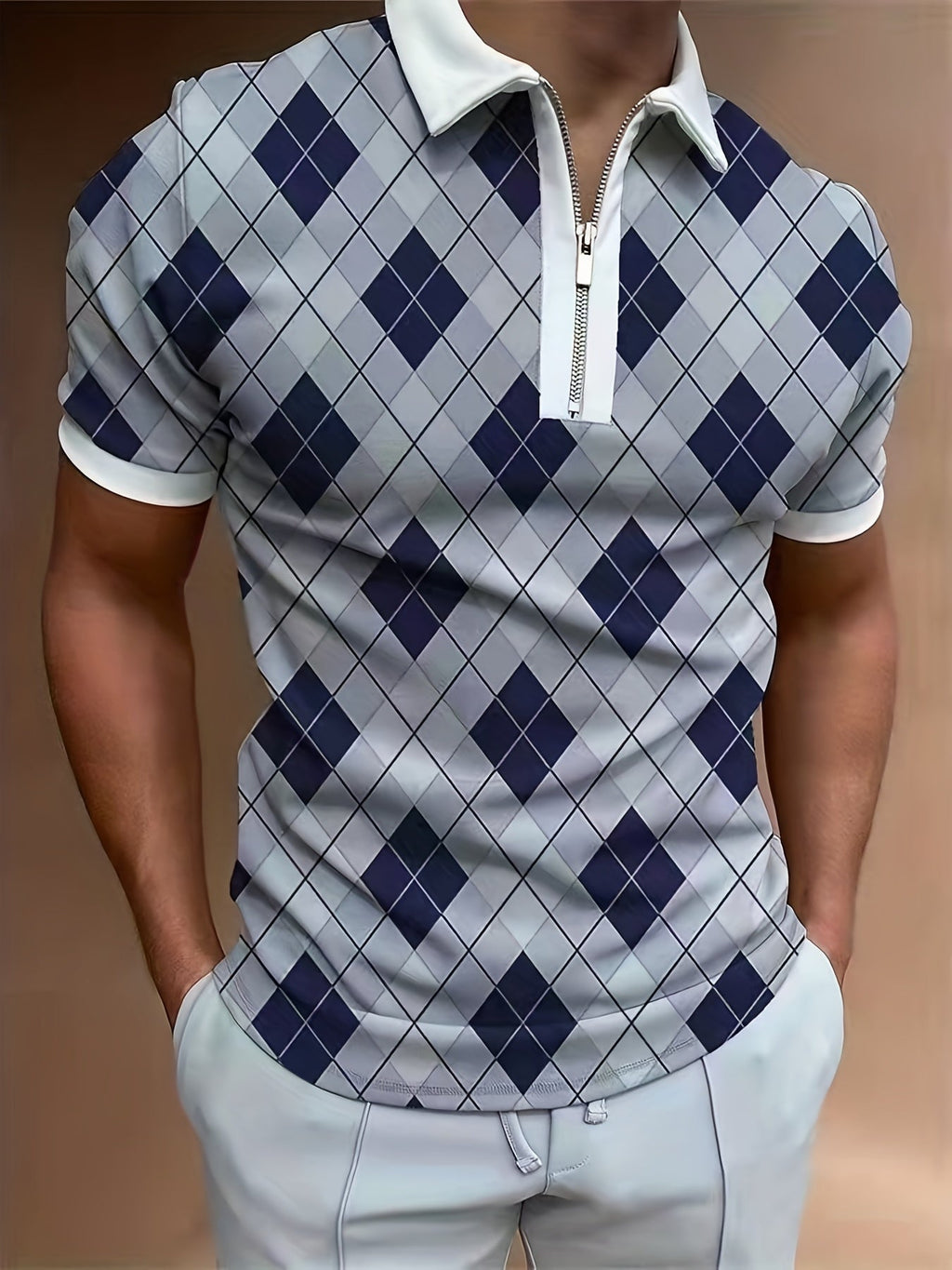 Elwood | Heren Casual Polo Shirt met Korte Mouw en Ritssluiting - Ademend, Stijlvol & Lichtgewicht