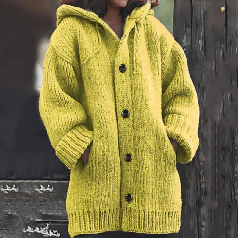 Aralyn | Lang gebreid vest voor dames – Warme, zachte stof, casual winterstijl
