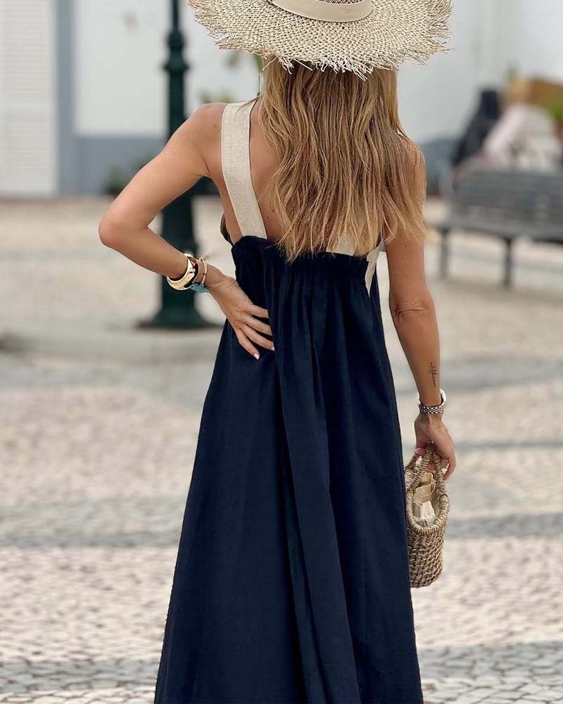Zephyria | Mouwloze halterjurk voor dames – luchtige zomerse midi-outfit